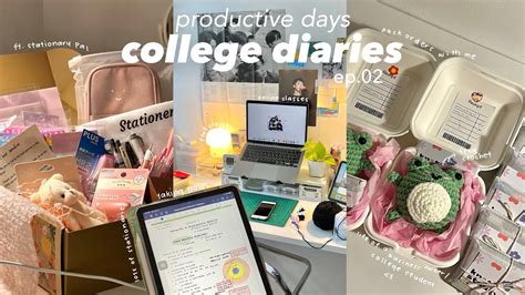 college diaries ep.02 📚 f2f class, huge stationery haul, pack orders ...