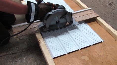 How to Cut Vinyl Soffit Panels - Saw Summary