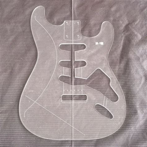 Aliexpress.com : Buy ST Style Electric Guitar Body Transparent Acrylic Template Guitar Making ...