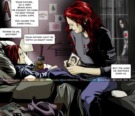 Natasha Romanoff Bucky Barnes WinterWidow comic by Mon-Kishu on DeviantArt