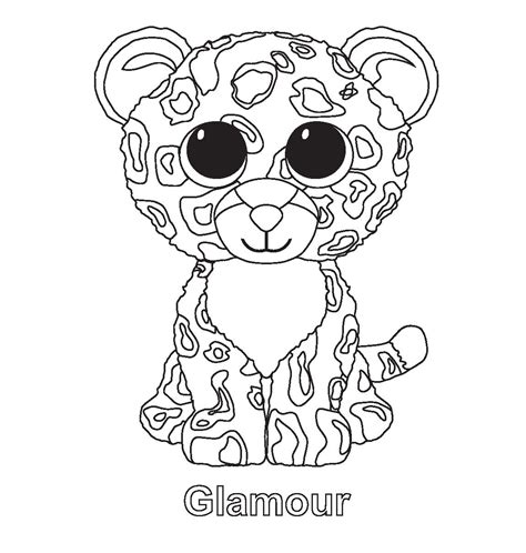 Ty beanie boo coloring pages download and print for free