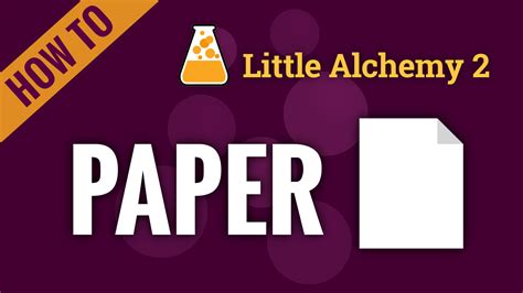 paper - Little Alchemy 2 Cheats