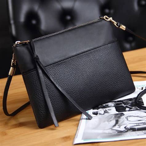 Small Black Leather Crossbody Handbags | semashow.com