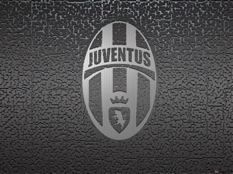 Juventus football club black and white team logo formed by small puzzle ...