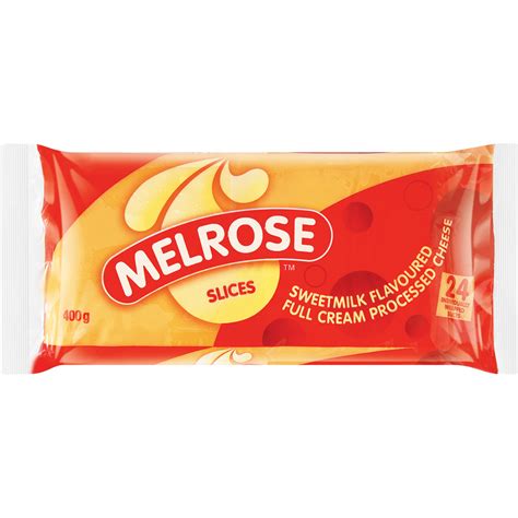 Melrose Sweetmilk Flavoured Full Cream Processed Cheese Slices 400g | Grated & Sliced Cheese ...