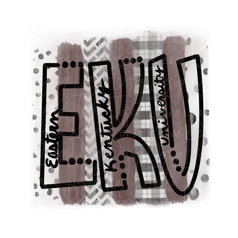 EKU Colonels Maroon Big E PNG File Sublimation Design for Digital ...