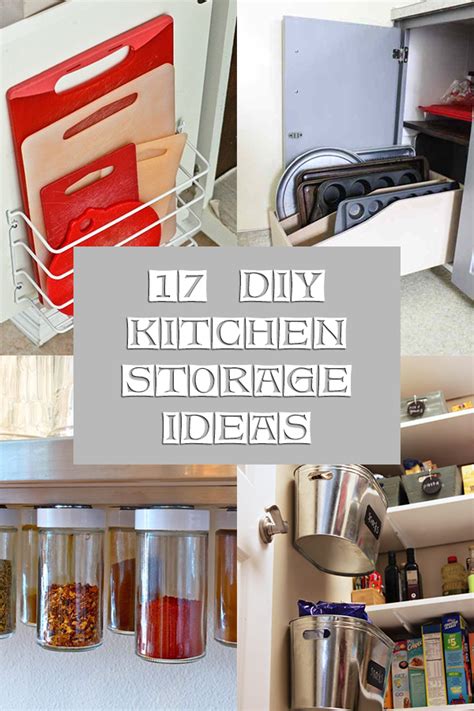 17 Creative DIY Kitchen Storage Ideas - Happy DIYing