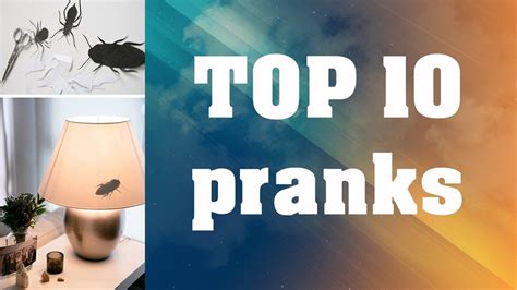 TOP 10 PRANKS TO PLAY ON YOUR FRIENDS (Easy) | Top 10 pranks, Pranks ...