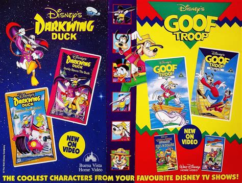 Darkwing Duck/Goof Troop Inside UK VHS Covers (1994) | Flickr