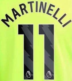 2023-24 Arsenal Away Shirt MARTINELLI 11 Official Player Issue Size ...