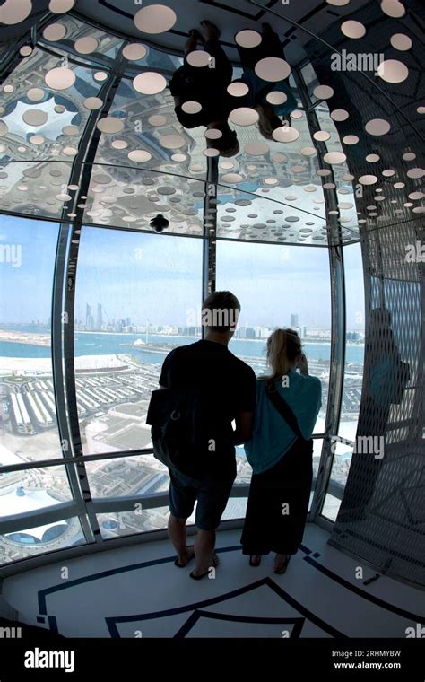 United Arab Emirates, Abu Dhabi, skyline as seen from Marina Mall ...