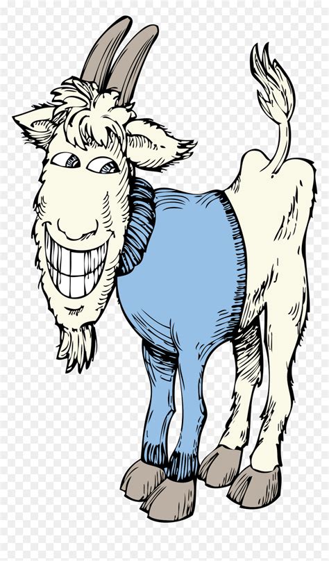 Funny Goat Clipart, HD Png Download - vhv