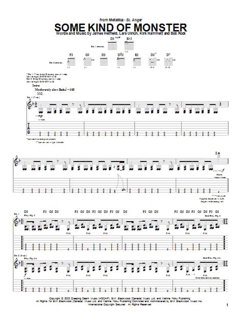 Some Kind Of Monster by Metallica - Guitar Tab - Guitar Instructor