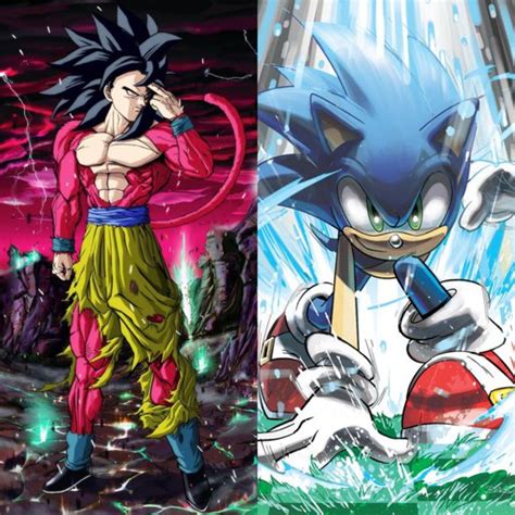 Archie Sonic vs Xeno Goku | Battle Arena Amino Amino