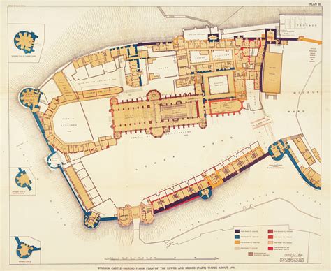 Sir W. H. St John Hope - Windsor Castle Ground Floor Plan at 1stDibs | windsor castle floor plan ...