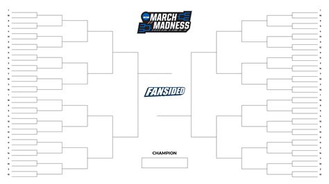 March Madness 2021: Blank printable NCAA Tournament bracket