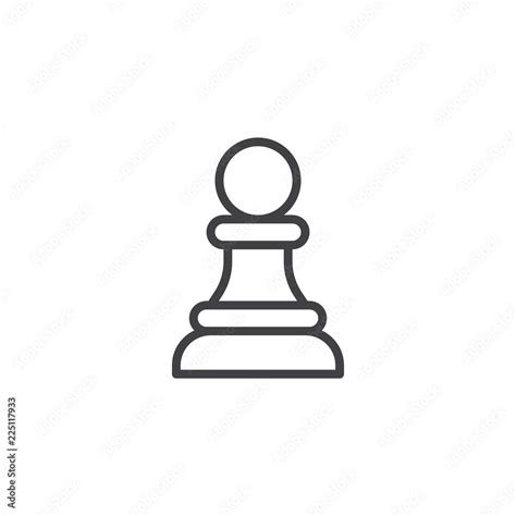 Chess Pawn Outline