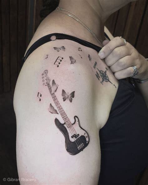 Latest Bass guitar Tattoos | Find Bass guitar Tattoos