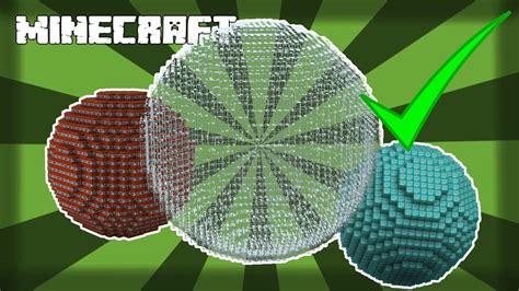 MINECRAFT | How to Make a Sphere Using World Edit! 1.14.4 - YouTube