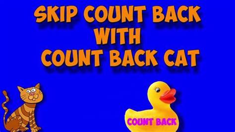 Count Back Cat: Skip Count Back by 2, 5, and 10 by Mr Rs Songs for Teachers