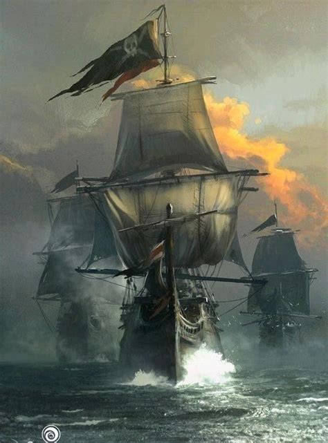 Pirate Ship Art, | Pirates, Ship art, Sailing