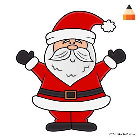 How To Draw Santa Claus | Santa claus drawing easy, Easy santa drawing ...