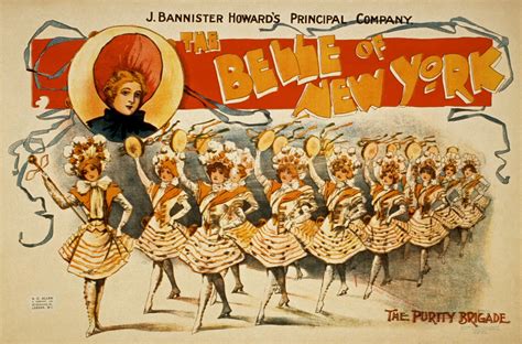 Vintage Belle Of New York Poster Free Stock Photo - Public Domain Pictures
