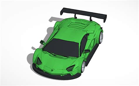 3D design Lamborghini Aventador - Tinkercad