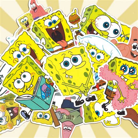 Spongebob 100 Sticker Pack (614) - Amazing Sticker Co