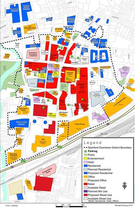 Stamford Downtown District Map - Ontheworldmap.com