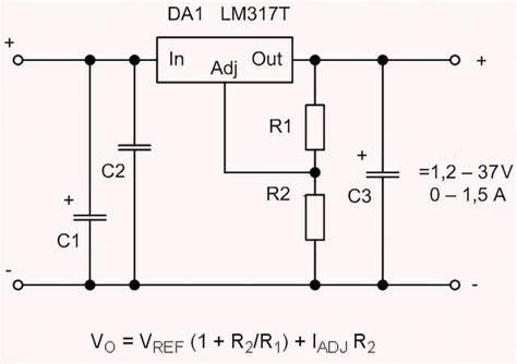 Lm317t 5v Circuit Diagram