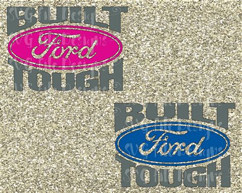 Built Ford Tough Logo His and Hers Iron On Vinyl by SVGFileDesigns