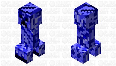 Blue Creeper Minecraft Mob Skin