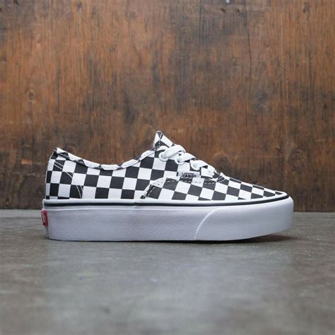 Vans Authentic Platform Checkerboard/True White Women's Skate Shoes ...