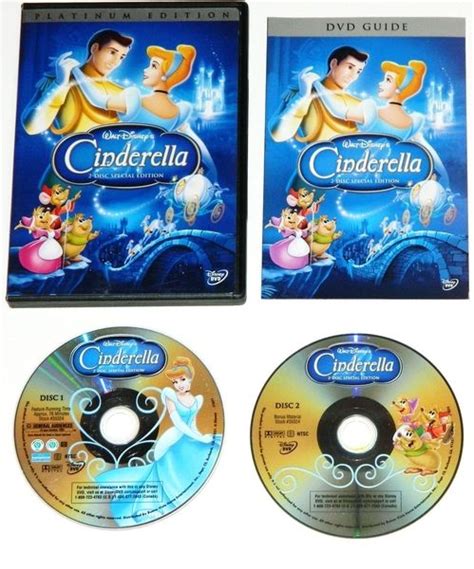 CINDERELLA DVD PLATINUM 2 DISC EDITION DISNEY MINT CONDITION DISCS, CASE, AND SLEEVE | Dvd, Mint ...