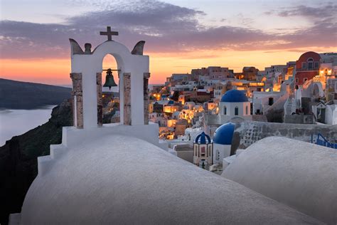 Oia Churches at Sunset, Santorini - Anshar Photography