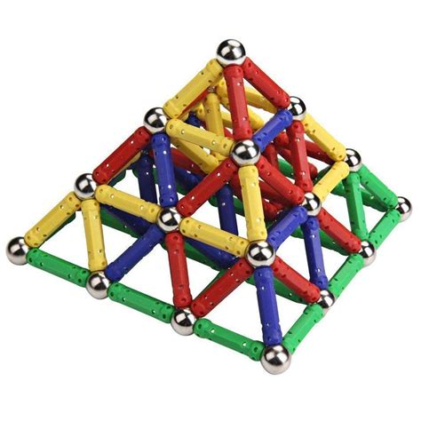 [28% OFF] Magnetic Building Blocks Toys Magnetic Sticks Set Educational Stack Toys 60 PCS | Rosegal