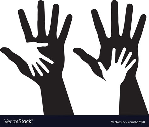 Helping hands Royalty Free Vector Image - VectorStock