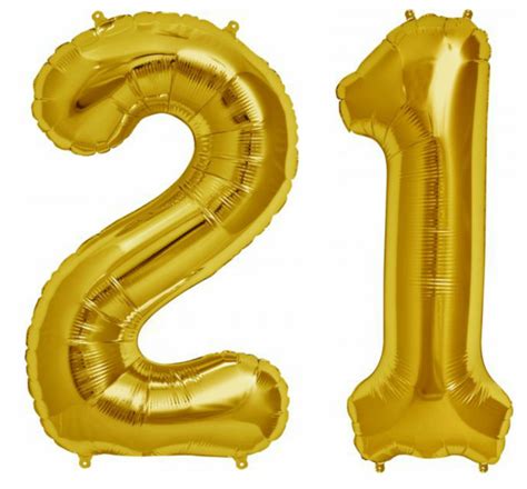 Giant 21st Birthday Party Number 21 Foil Balloon Helium Air Decoration Age 21 | eBay