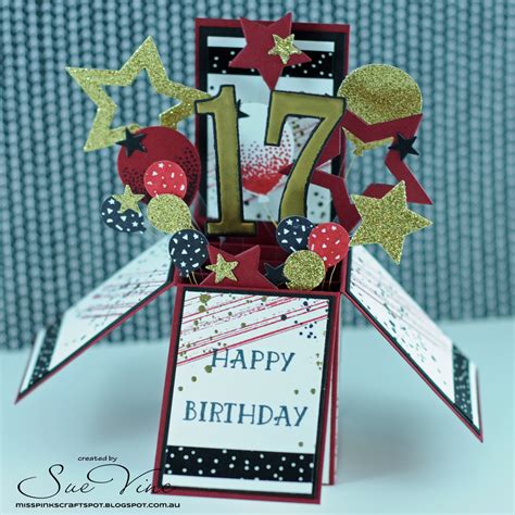 Miss Pinks Craft Spot: Masculine Birthday Card in a Box