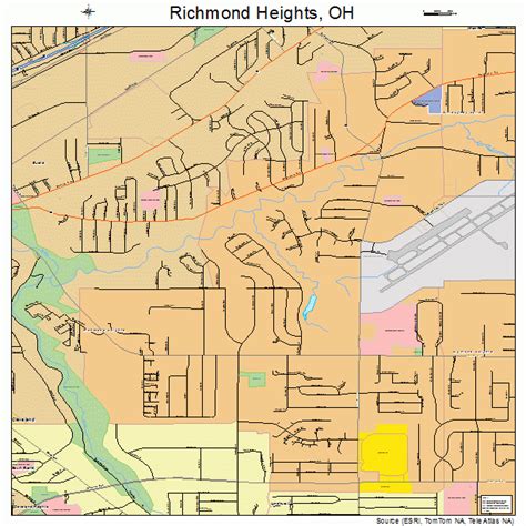 Richmond Heights Ohio Street Map 3966894