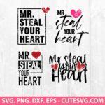Mr Steal Your Heart SVG, Valentines SVG, Boys Valentine SVG, Funny Boy Valentines Shirt Design ...