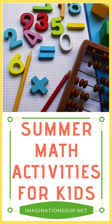 Summer Math Activities for Kids | Imagination Soup