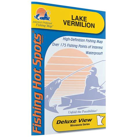 Fishing Hot Spots Lake Vermilion Map by Fishing Hot Spots at Fleet Farm