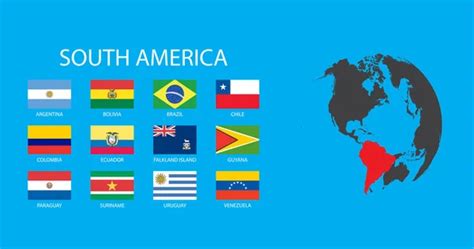 Continent Flags Illustration North America Stock Vector by ...