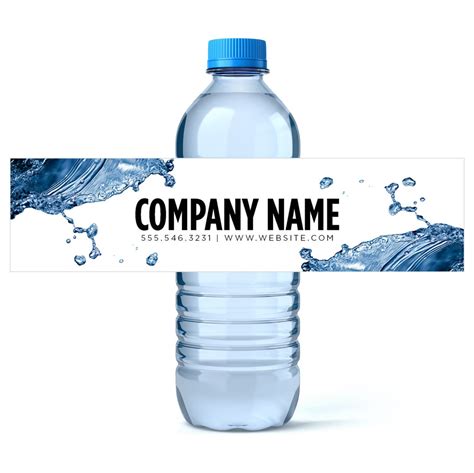 Custom Water Bottle Labels Water Business Water Labels