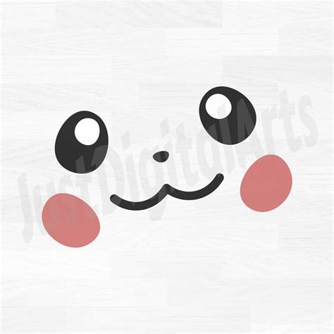 Pokemon Pikachu Face Digital Download Instant Download - Etsy Australia