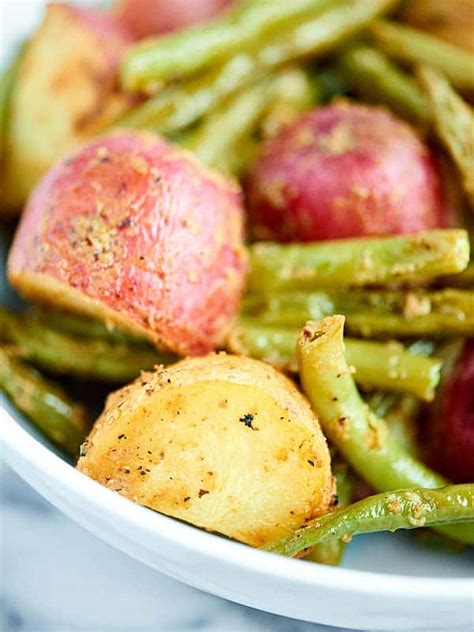 Roasted Potatoes and Green Beans Recipe - w/ Dijon