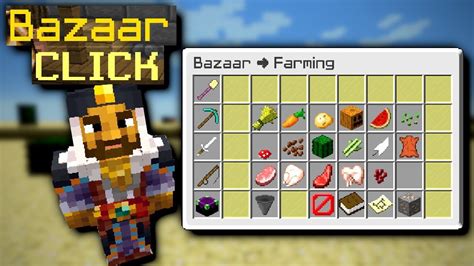 How to unlock the Bazaar - Hypixel Skyblock - Minecraft - YouTube