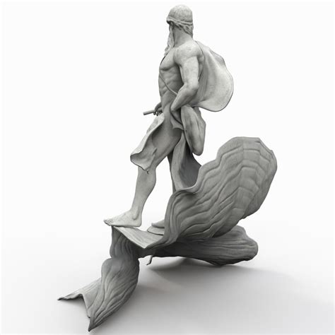 3d model oceanus statue